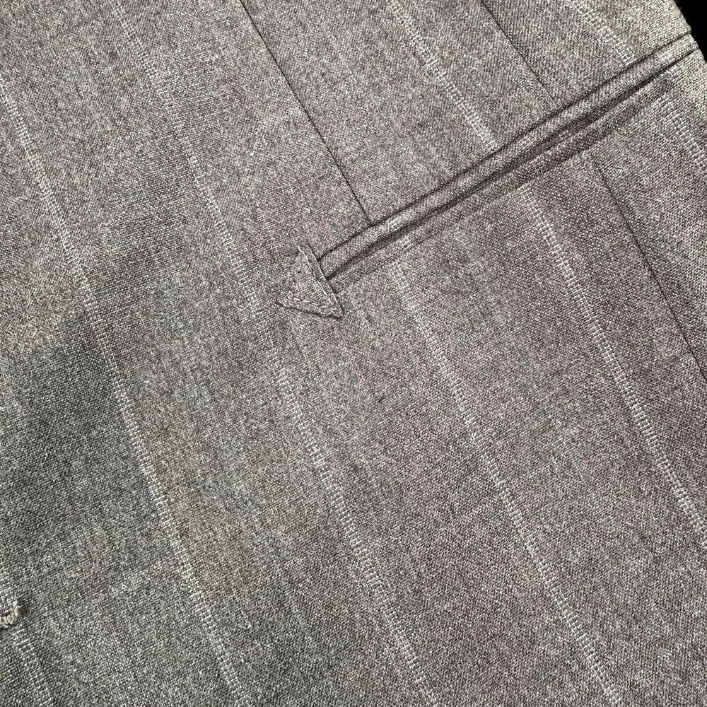 VTG Pagano West Suit Mens 42R Gray Tweed Wool Blend Striped 32" Waist NWT USA - Picture 2 of 16